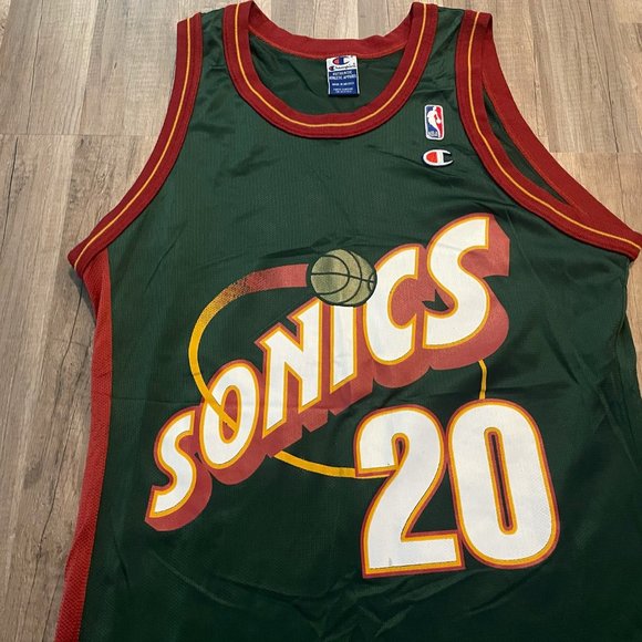 Vintage Champion Seattle Sonics Payton #20 Jersey - Picture 7 of 10